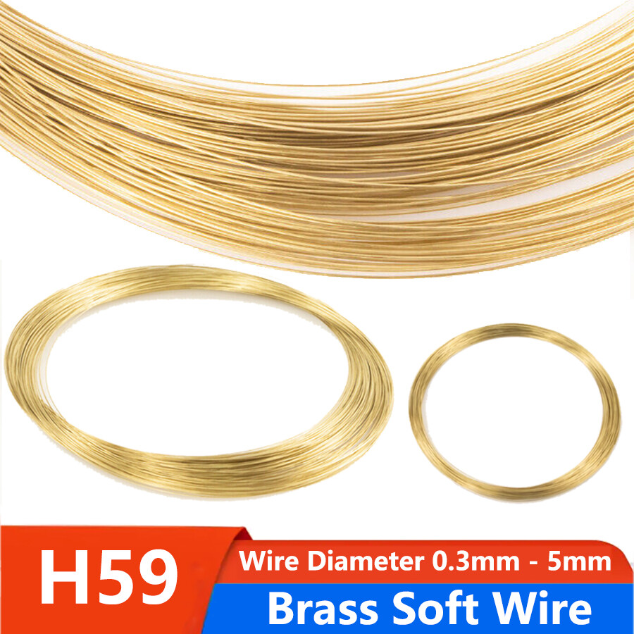 H59 Soft Brass Wires Brass Cord For Model Craft Jewelry Wire Diameter 0.3mm-5mm