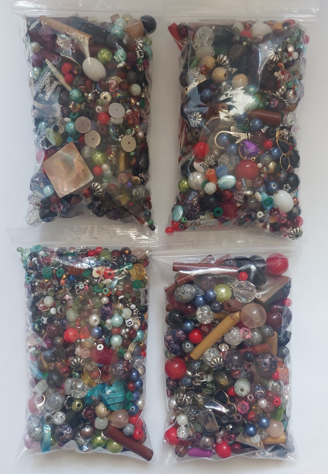 Jewelry Making Supplies beads DIY Crafts Destash 40oz Odds &Ends Lot Assortment