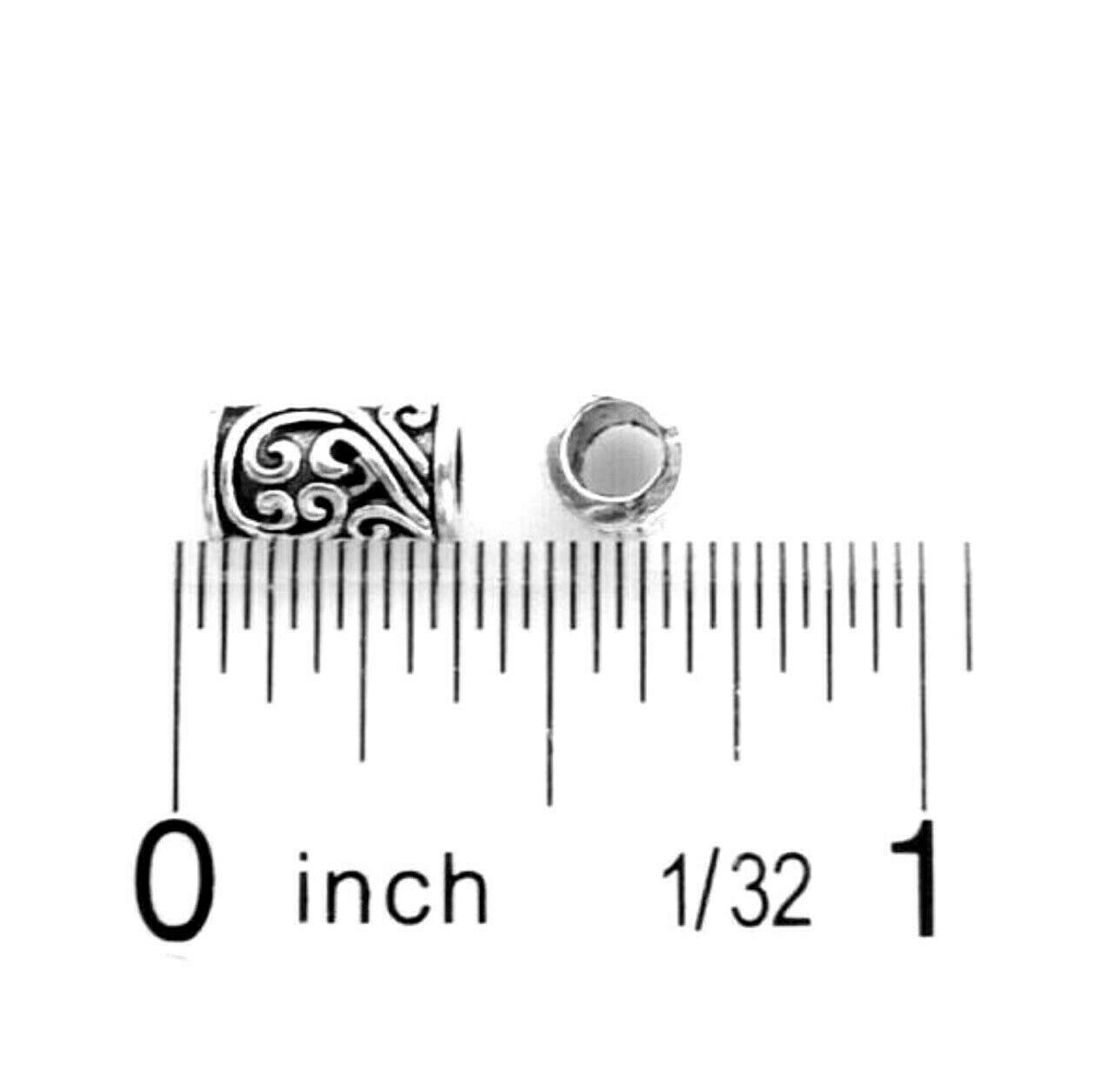 50 Tibetan Antiqued Silver 9x5mm Hollow Fancy Filigree Cutout Tube Spacer Beads