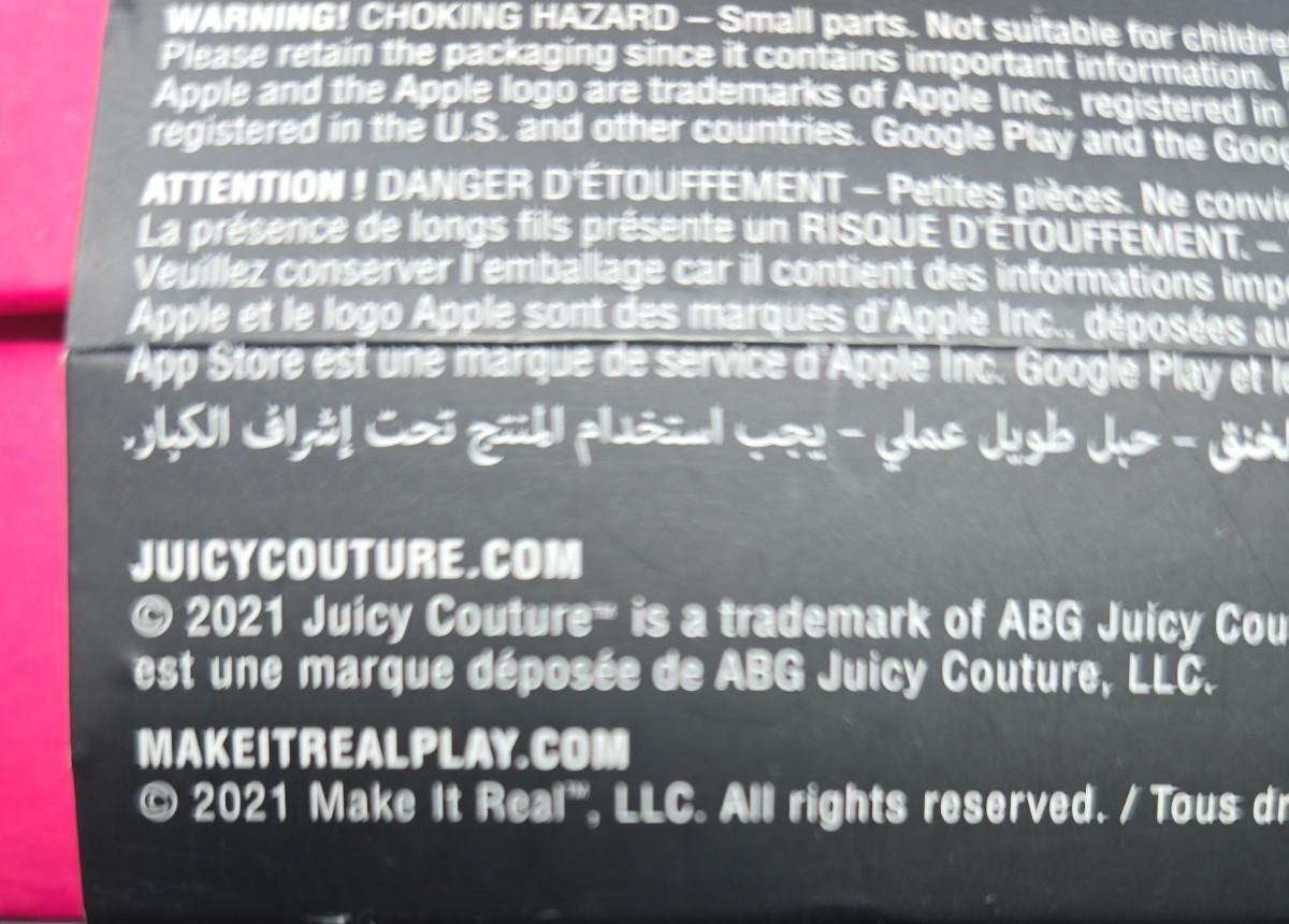 Juicy Couture 10 Bracelet Charm Craft, Make it Real, New