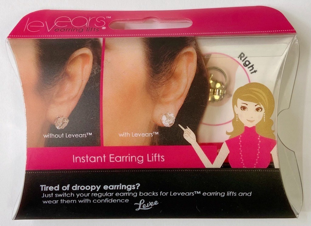 Levears 1 Pair Sterling Silver 2 Pair Stainless Steel Earring Lifts