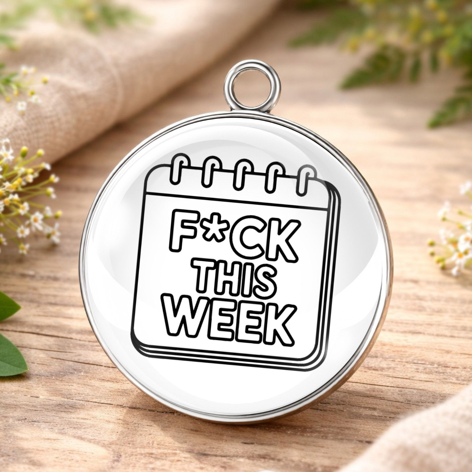 Crude & Rude Quote Charms – Funny Adult Glass Cabochon Charms | DIY Jewelry
