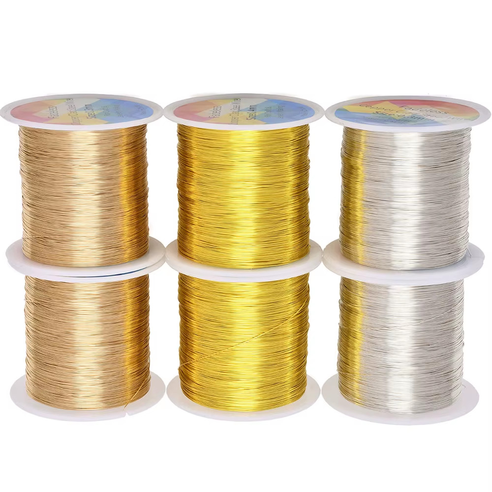 Fadeless Copper Clad Steel Wire for Craft and Jewelry Making, 100M, 0.3/0.4mm