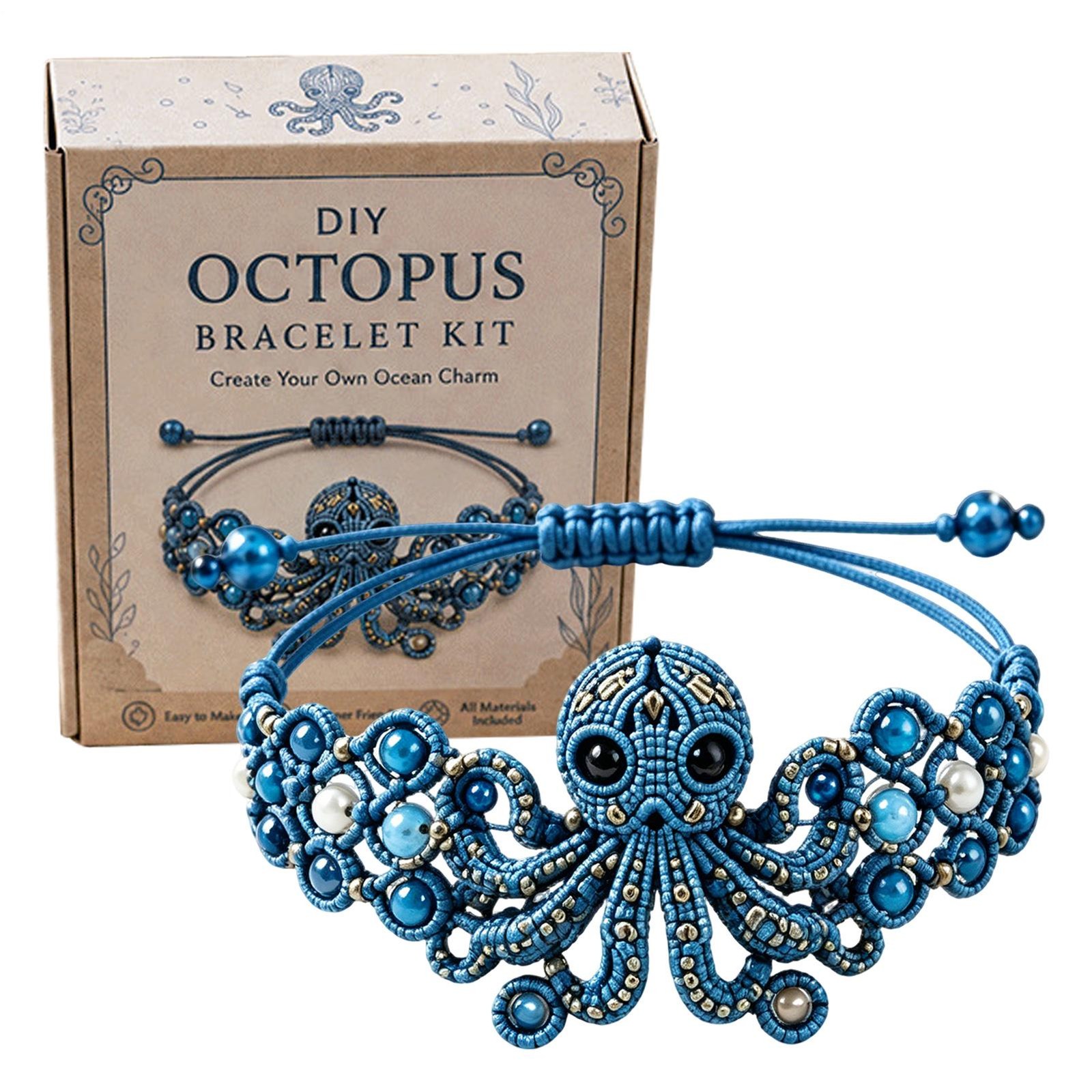 Bead Bracelet Making Kit 3D Octopus Jewelry Crafting DIY Bracelet exceptional