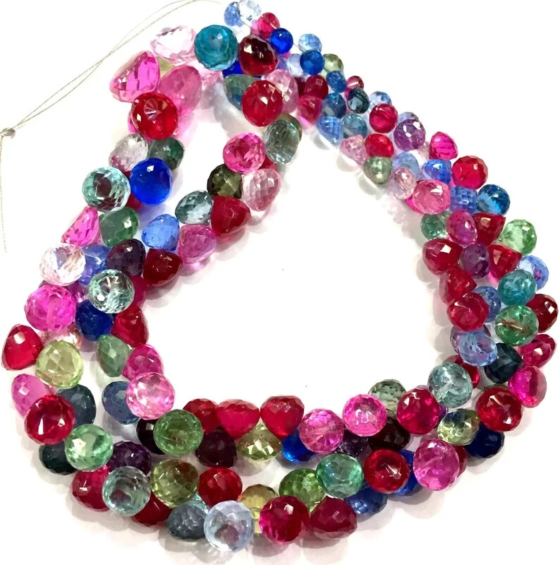 AAAA+QUALITY Extremely Beautiful Multi Sapphire Beads Faceted Sparkling Beads.