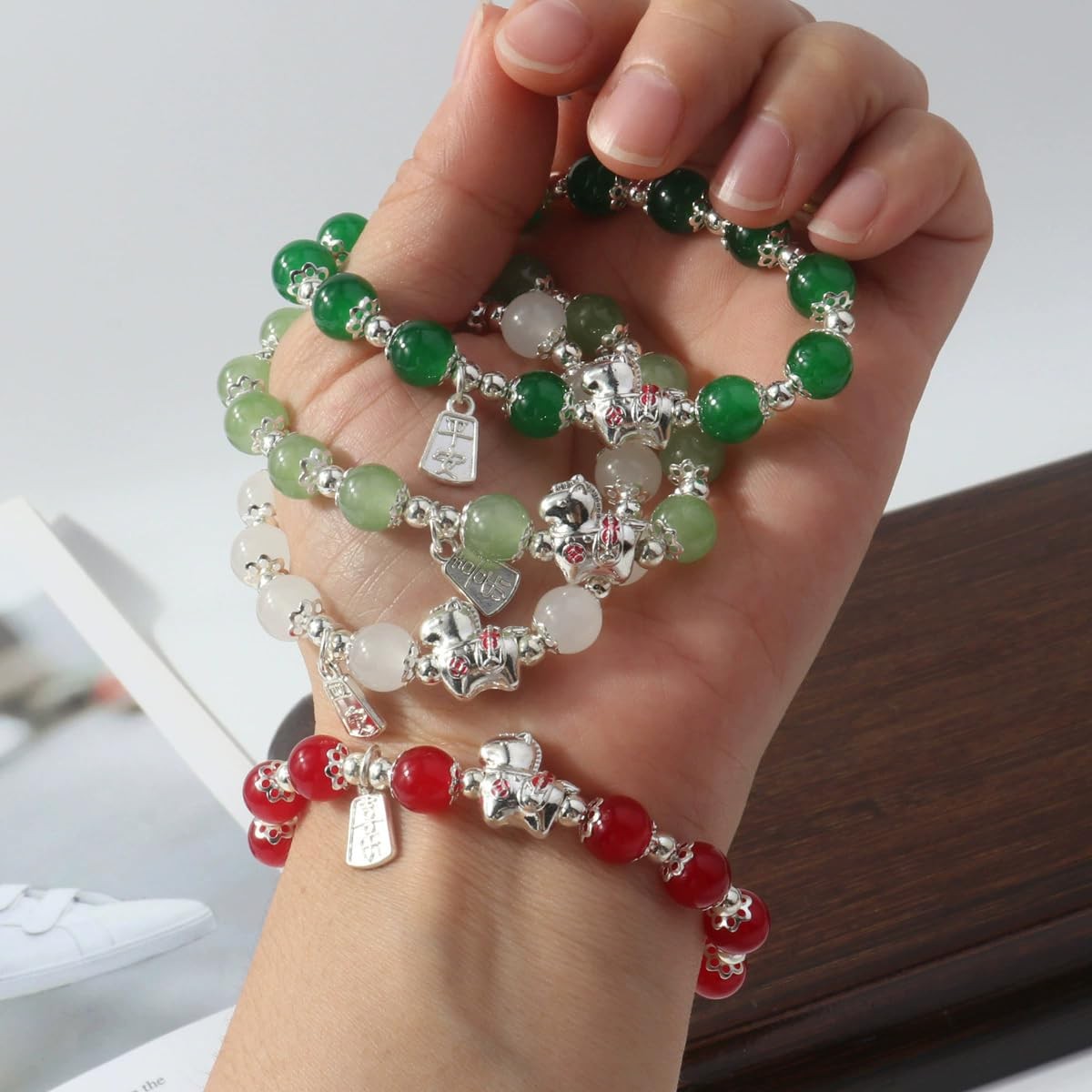 Chinese Zodiac Horse Beaded Bracelet Year of the Horse Bracelet Lucky Charm – 03