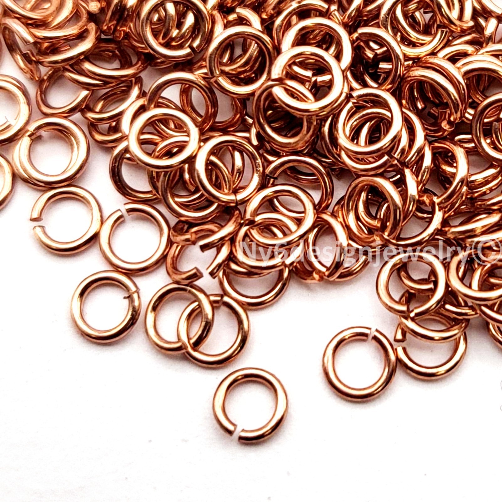 Shiny Copper Open Jump Rings 21 Gauge Round Connectors 4mm 5mm 6mm 7mm