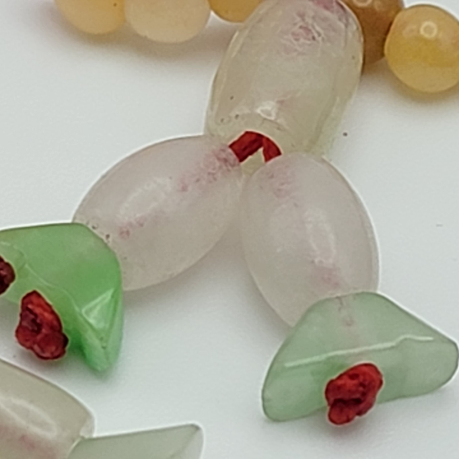 Chinese Lucky Charm Lot Of 7 Pieces Jade Agate Metal Mixed Materials Feng Shui