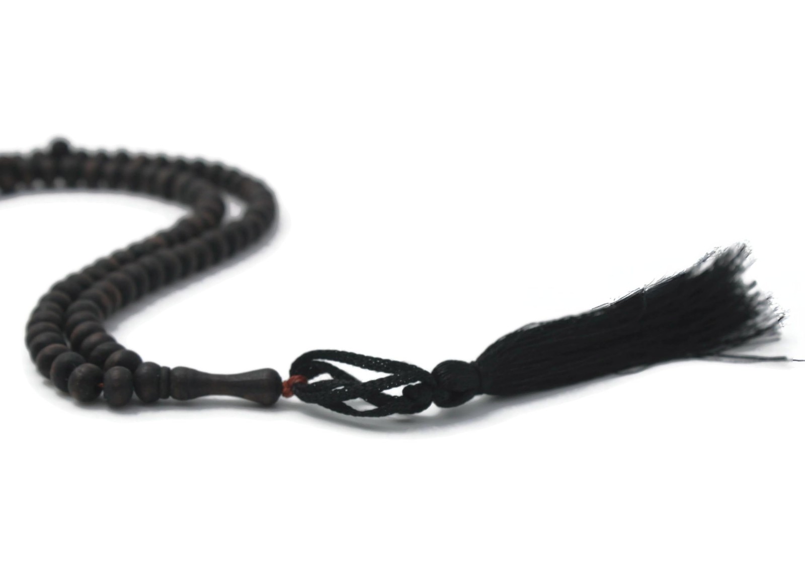 Handmade Matte Black Olive Wood 99 Beads Tasbeeh Misbaha Islamic Gift Tasbih …