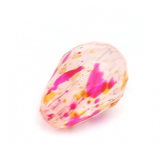 Blue Pink 11mm Beads Lake Blue Faceted Teardrop Glass Beads G9644 -10, 20, 50PCs
