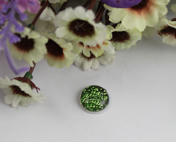 30pcs green nest acrylic rhinestone root round cabochon 20mm #22151