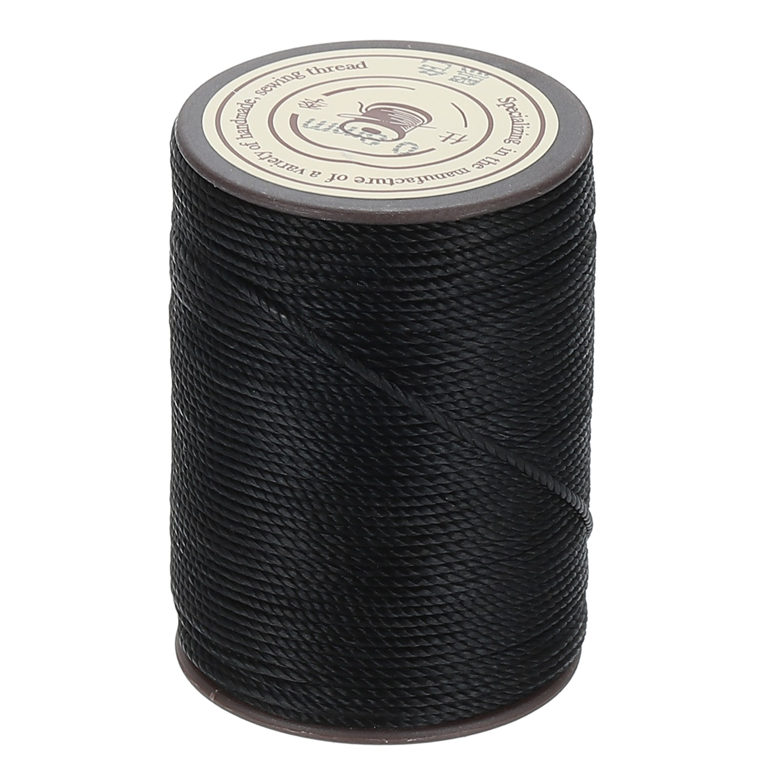 Waxed Cord 0.8mm Black Waxed Polyester Cord 54 Yards String Thread For Jewelry