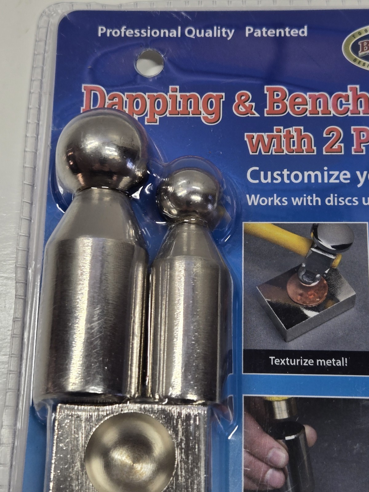 The Bead Buddy – Dapping & Bench Block with 2 Punches – Brand New/Sealed