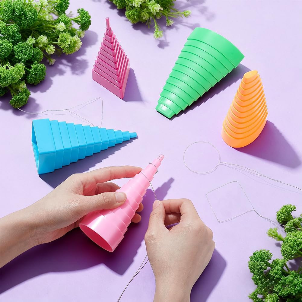 5Pcs 5 Styles Wire Wrapping Mandrel Plastic Jewelry Shape Mandrel Kit Medium Orc