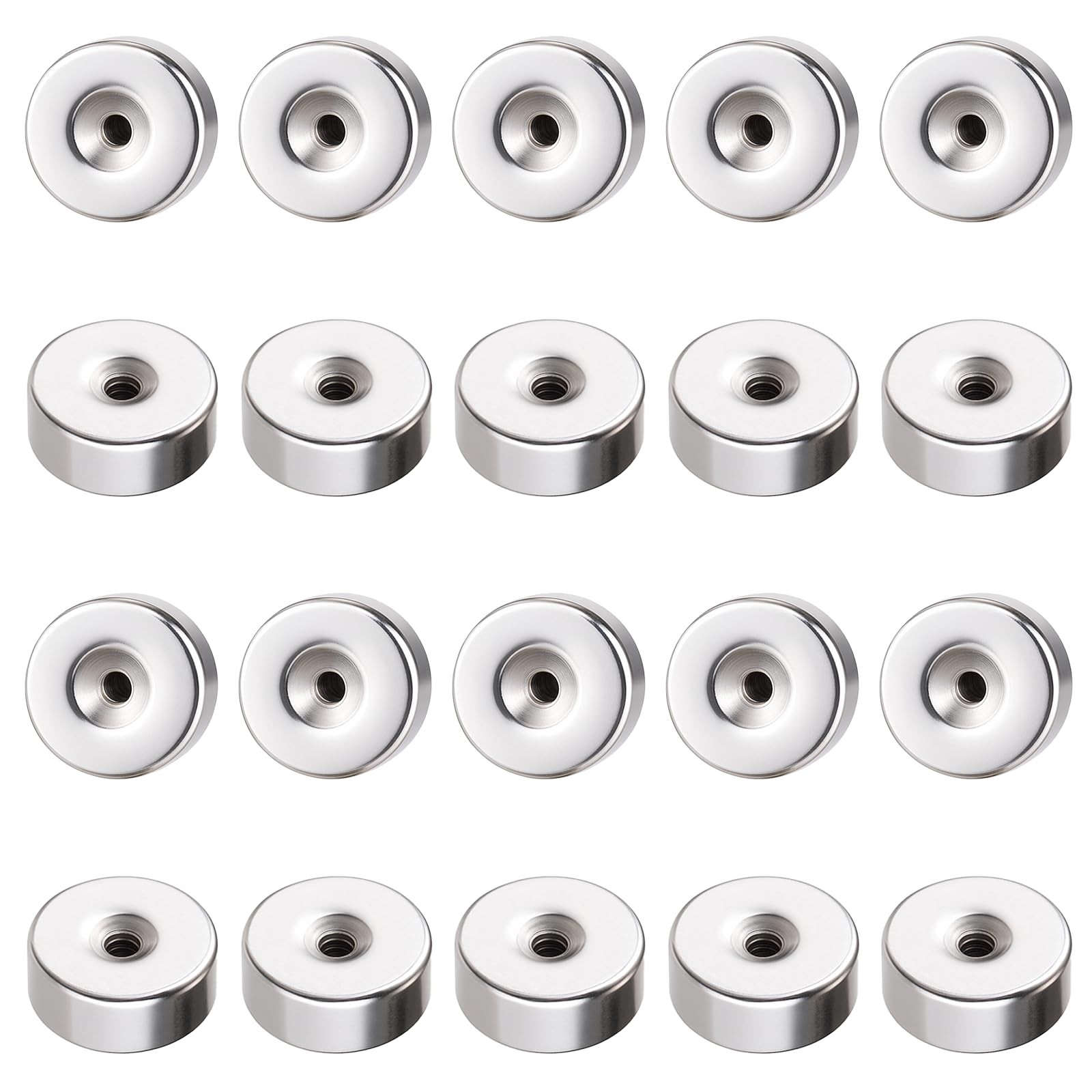 20 Pcs Stainless Steel Earring Backs, 2Mm Flat Earrings Back for Stud, Screw on