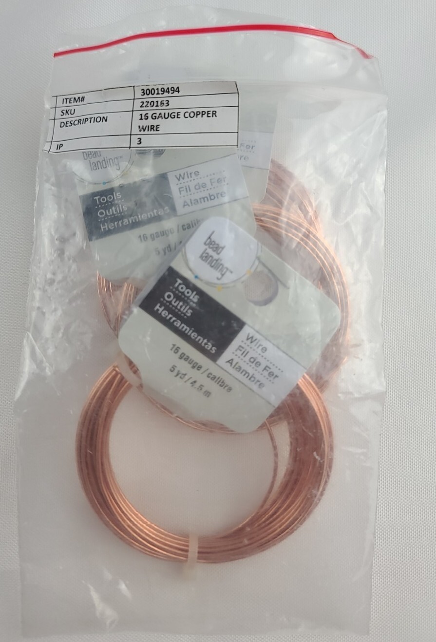 Brass Bead Landing 16 Gauge Gold (lot Of Three 5 Yard Rolls)