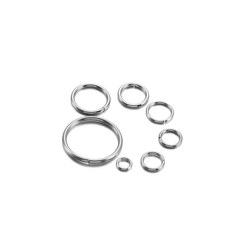 1050pcs Stainless Steel Open Jump Rings Jewelry Making Connectors Split Rings Ac