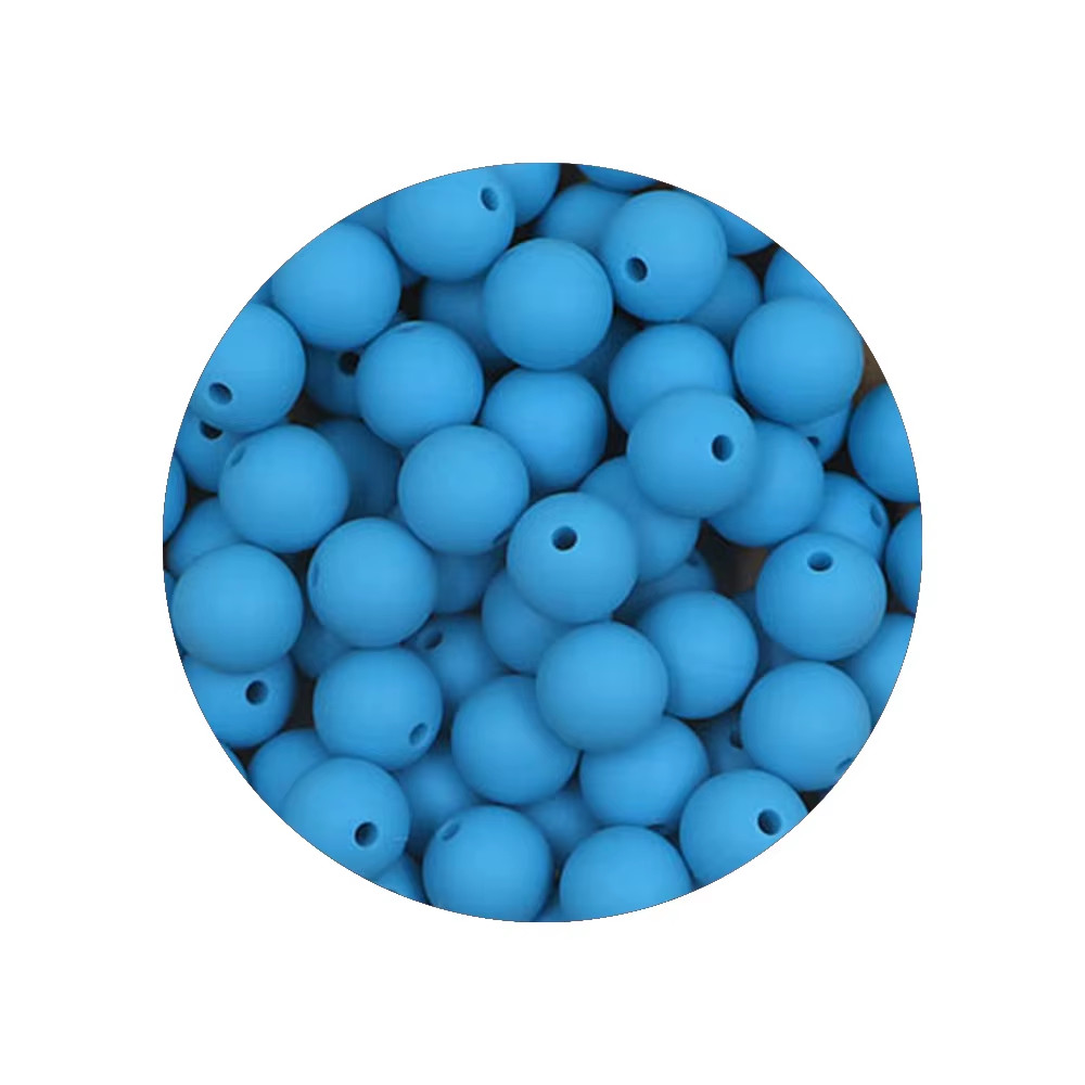 50Pcs/Lot Silicone Beads 9/12/15MM round Beads for Jewelry Making to Make Bracel