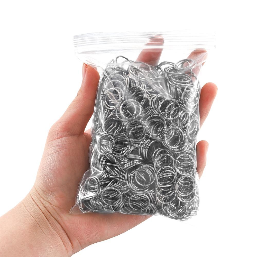 1050pcs Stainless Steel Open Jump Rings Jewelry Making Connectors Split Rings Ac