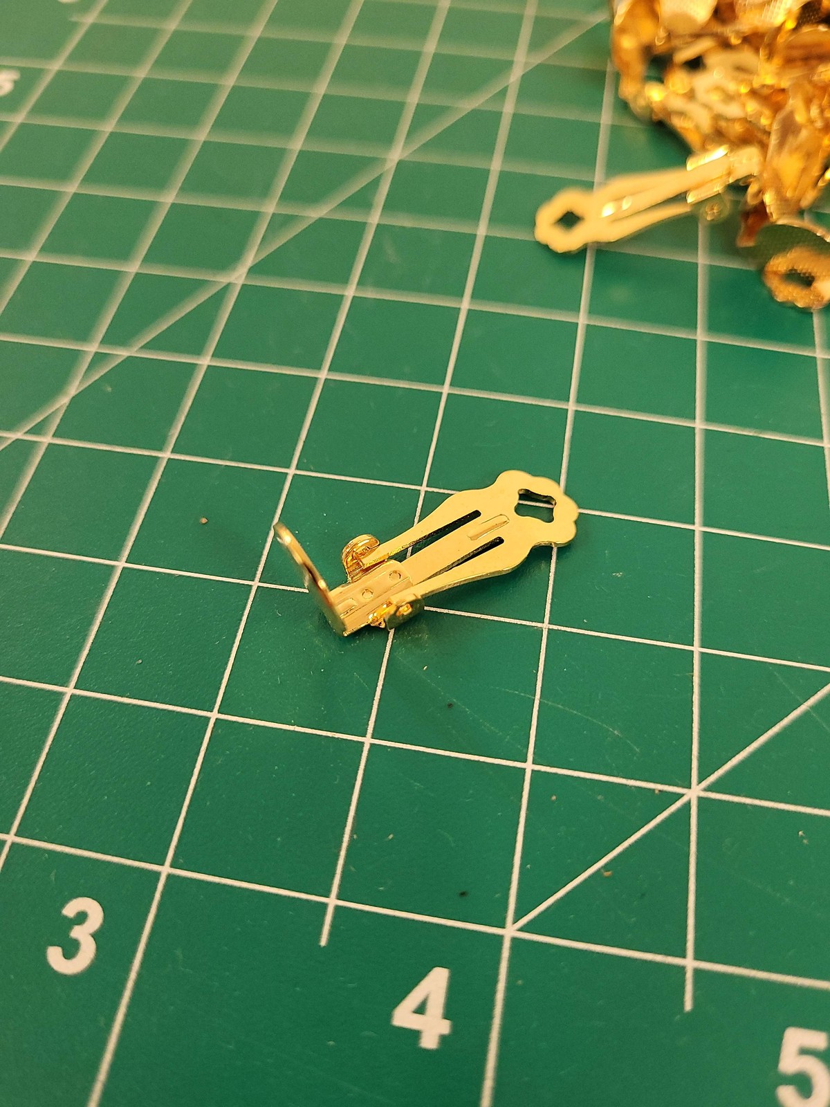 Gold Tone Clip On Earring Findings Bulk Lot Jewelry Making Supplies DIY Craft