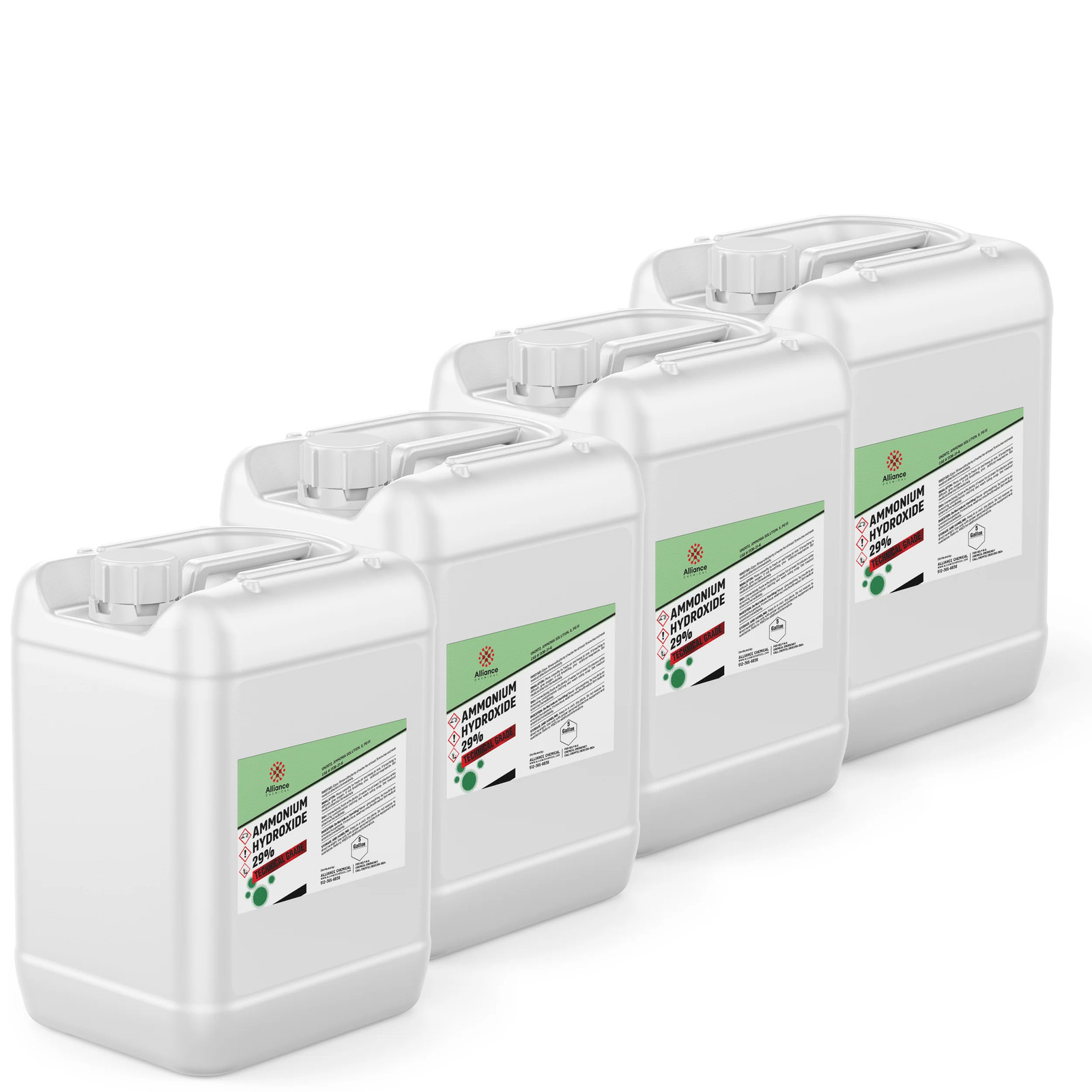 Ammonium Hydroxide 29% Technical Grade – 4 x 5 Gallon Pails