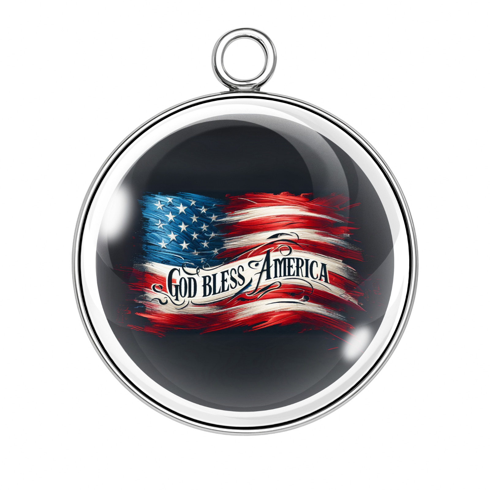 🎖️ Patriotic Glass Cabochon Charms – Eagles, Flags & Freedom – DIY Jewelry