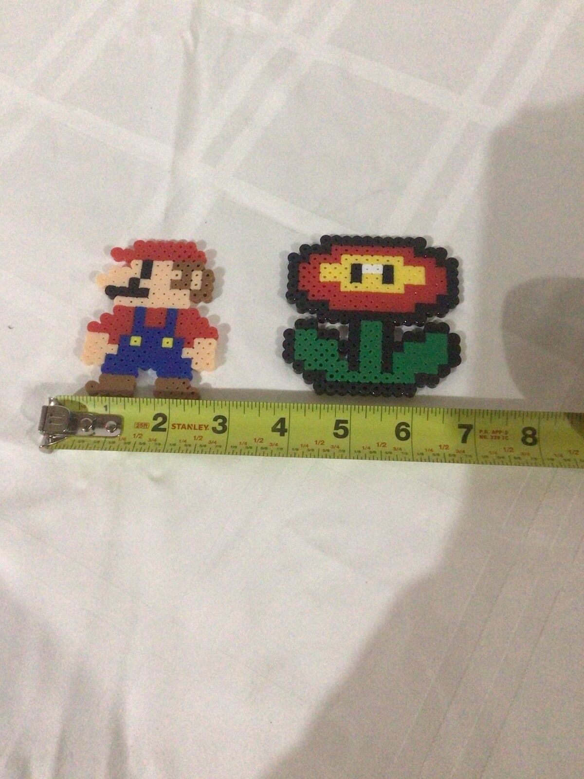 Mario Theme Perler Bead Art Lot Of Two