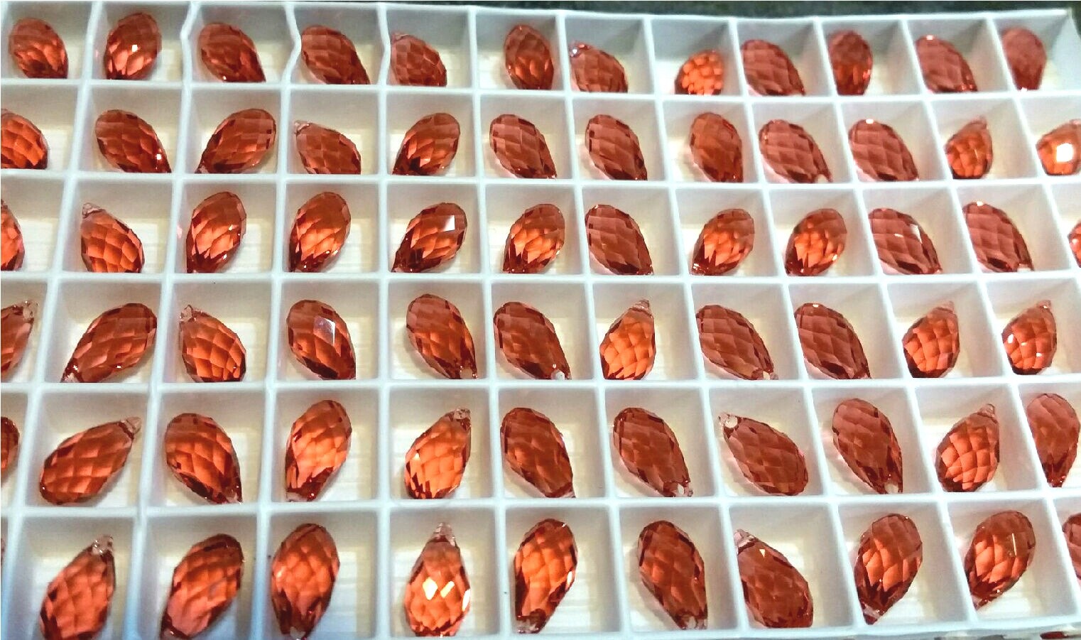 1Pc Genuine SWAROVSKI 6010 Briolette Crystal Pendants – PADPARADSCHA