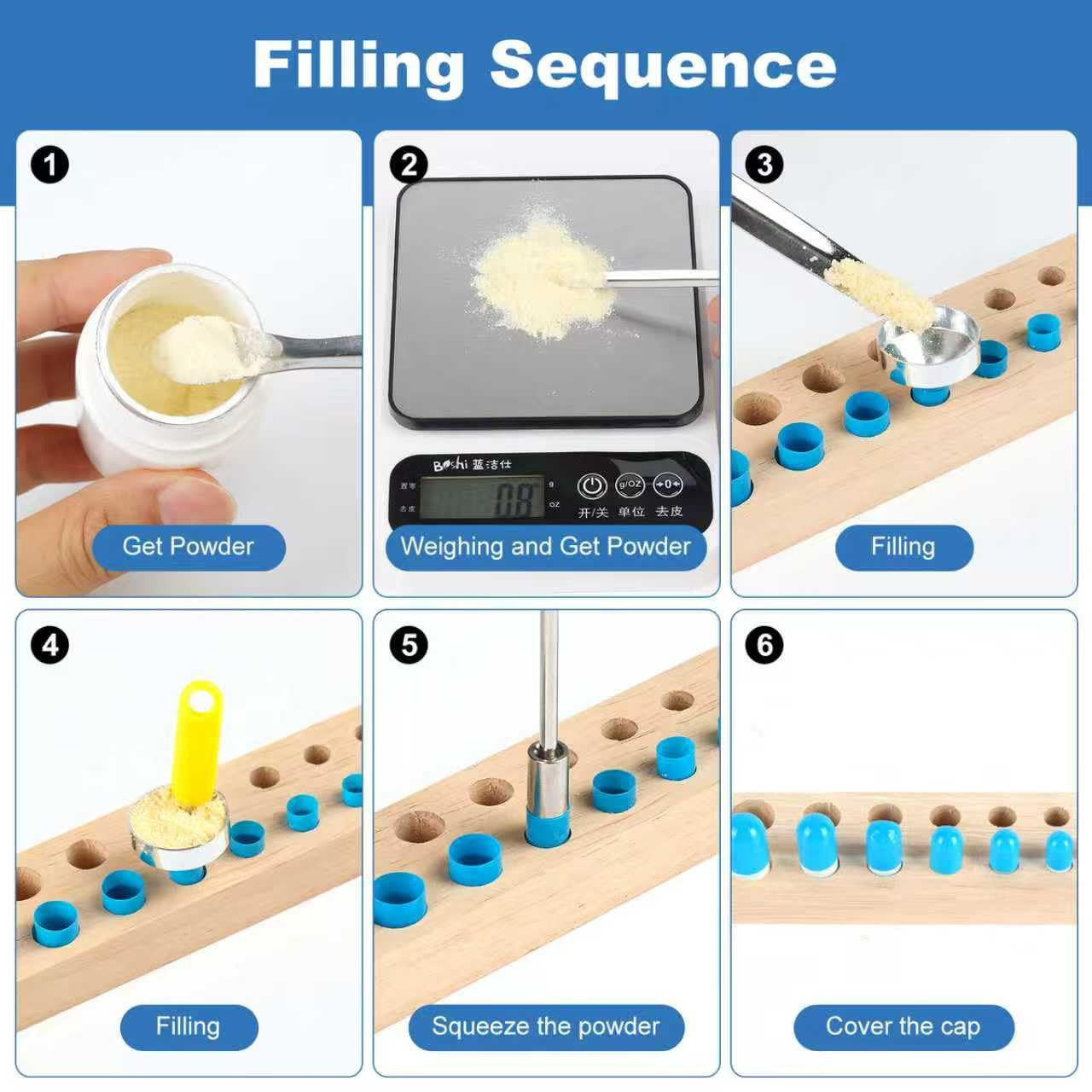 11 Pcs Filling Tools – Lab Short Stem Funnels, Making Holder, Tweezers&Tiny Spoo