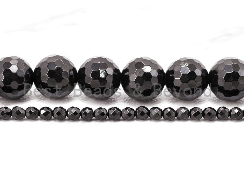 Wholesale Quality Faceted Shinny Black Onyx