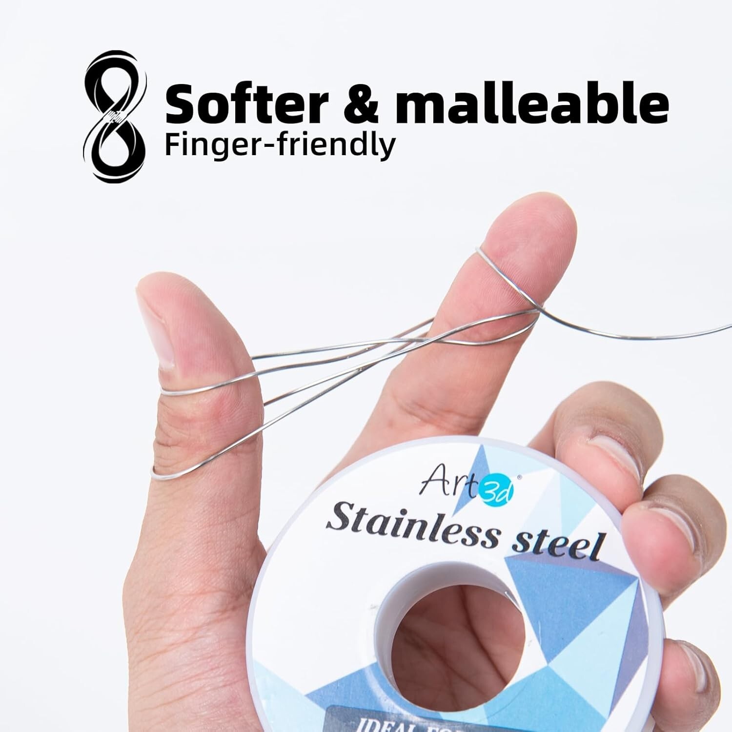 Versatile 120 FT 18 Gauge Stainless Steel Wire for Jewelry, Beading, & Sculpting