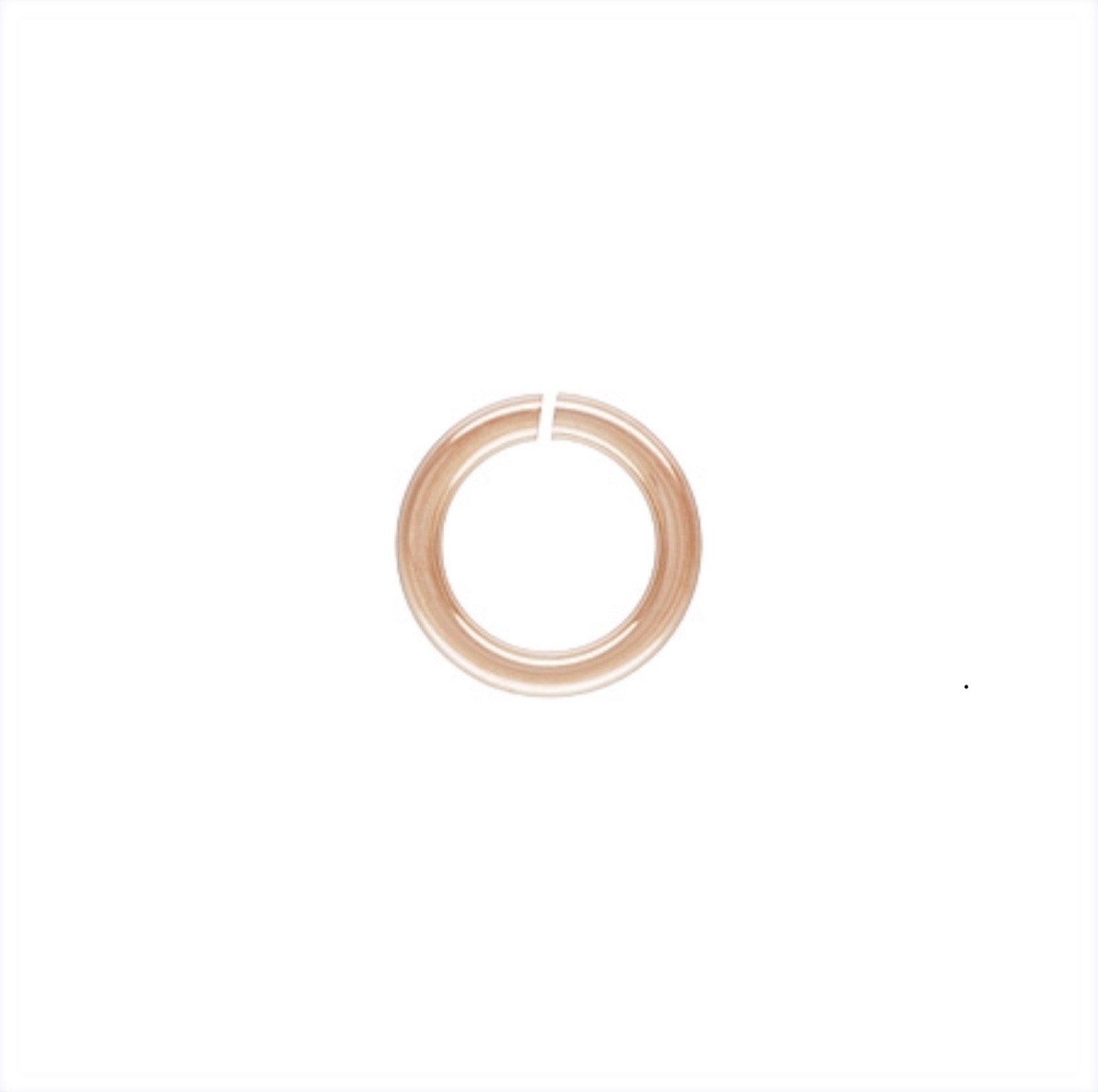 14k Rose Gold Filled 18ga 5.8mm Open Jump Ring 10pcs #7532-5
