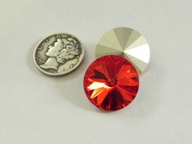 Light Siam F (39ss, 47ss, 12mm) Swarovski 1122 Rivoli Stones