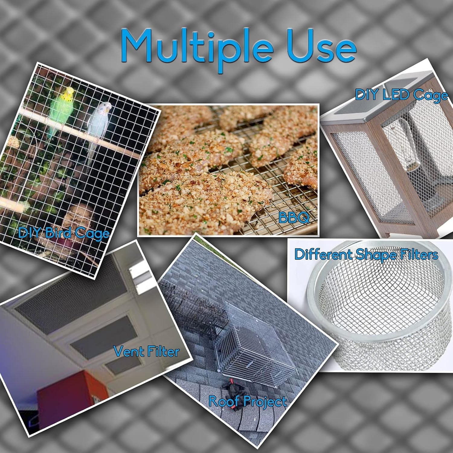 2 Pack 12 X 24 Inches Stainless Steel Mesh Completely Welded for Versatile Uses