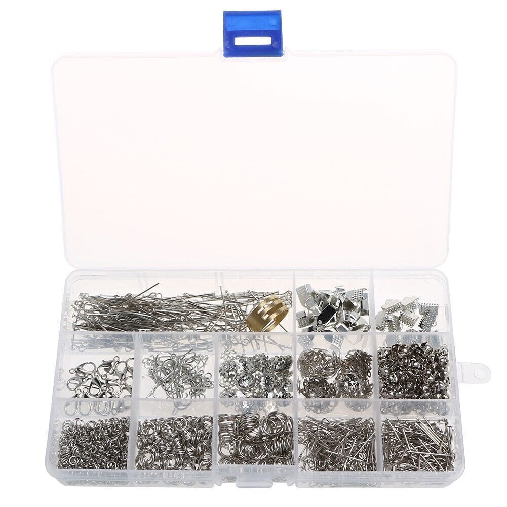 2010x Jewelry Making Supplies Kit Findings Wire Pliers Set DIY Earring Necklace