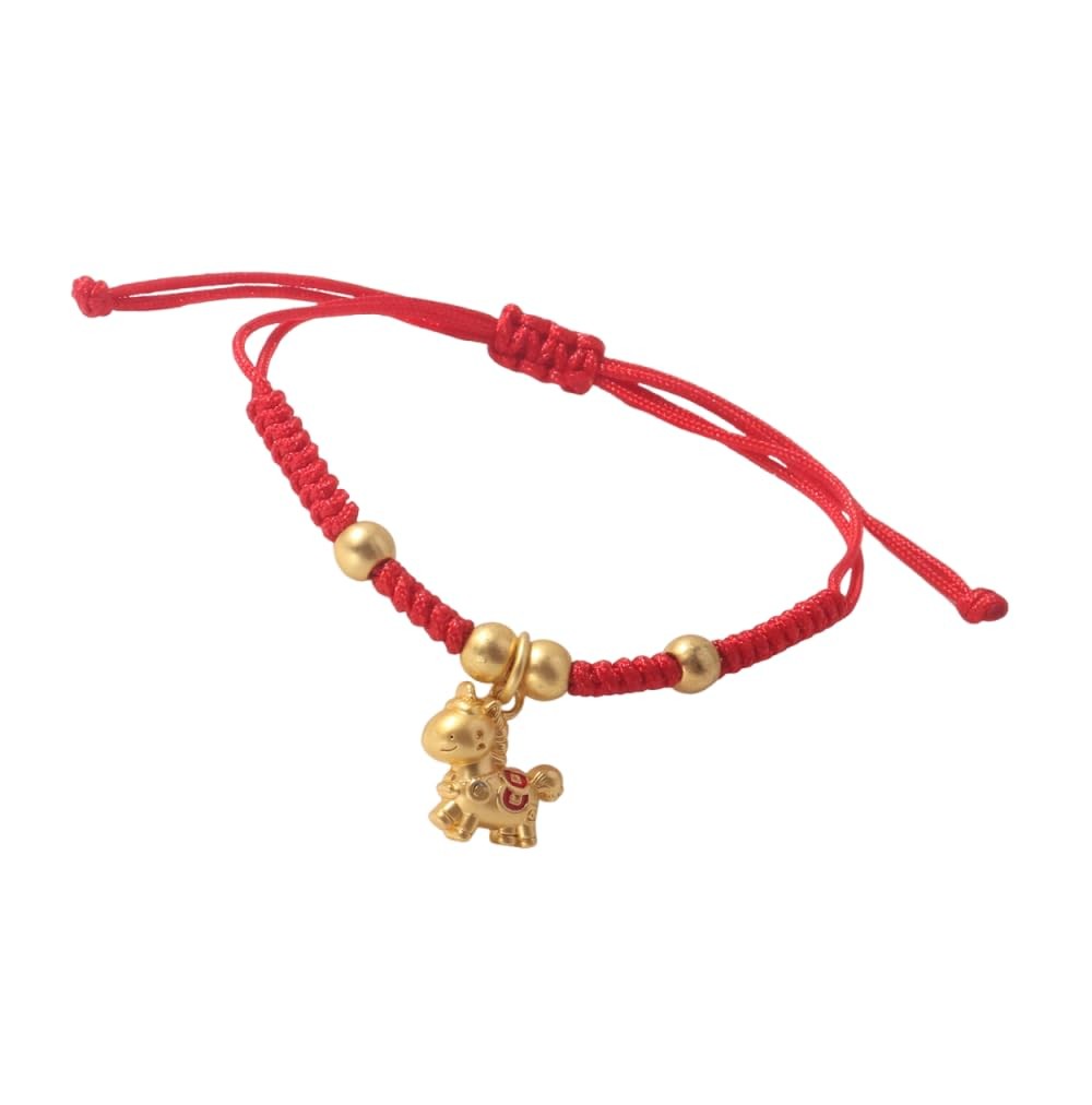 Chinese Year of the Horse Red String Bracelet – Golden Horse Charm Lucky Br – 10