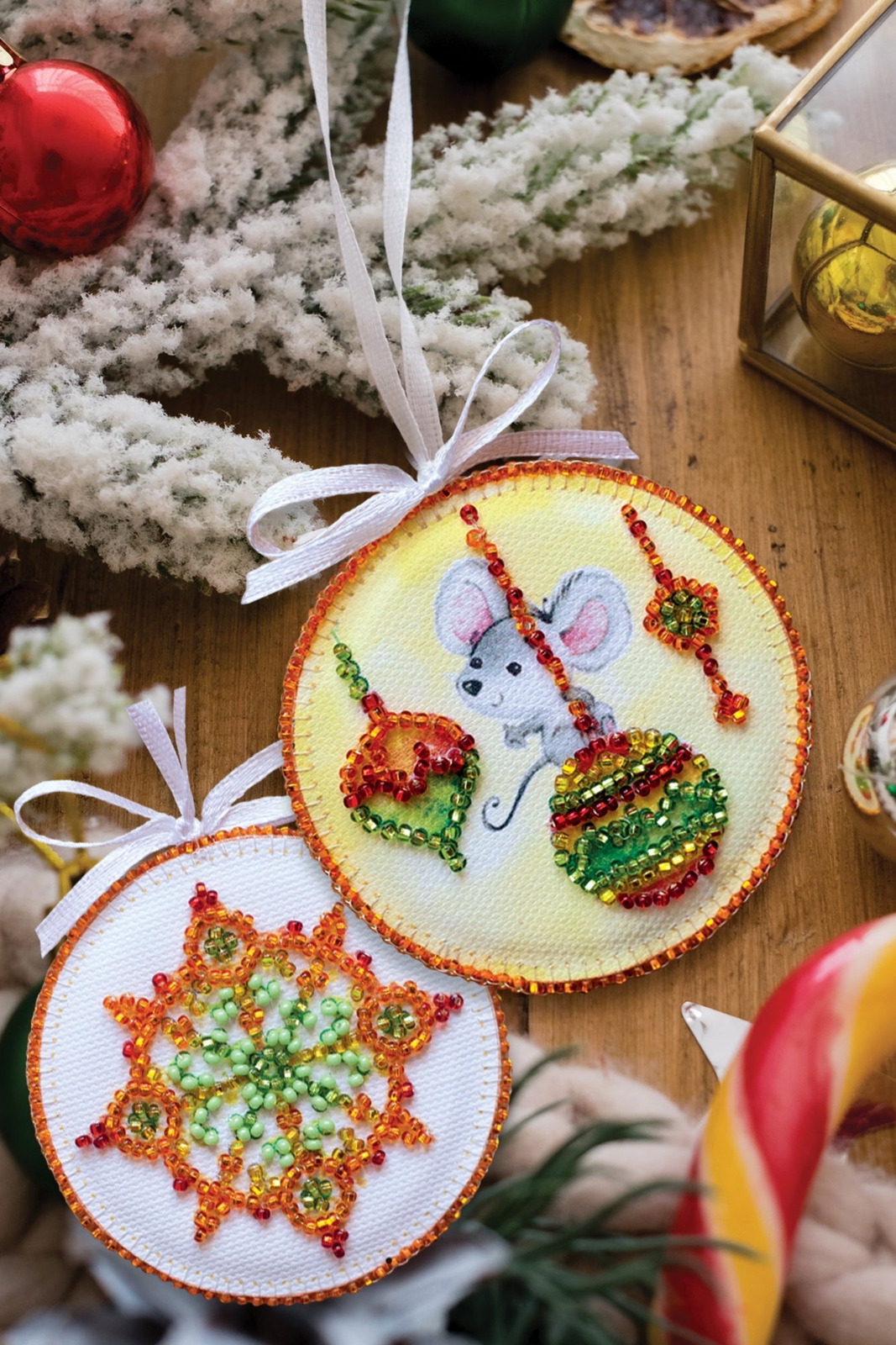Abris Art Bead Embroidery Decoration Kit – Little mouse ABT-001
