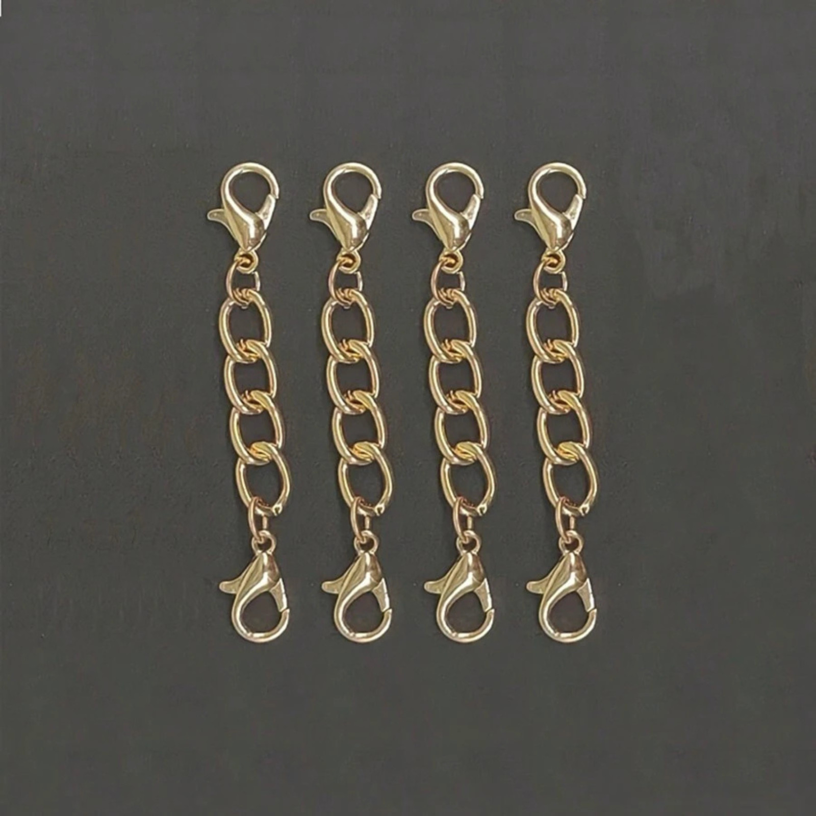 Double Lobster Clasp Extender Necklace Bracelet Connector Gold & Silver Jewelry