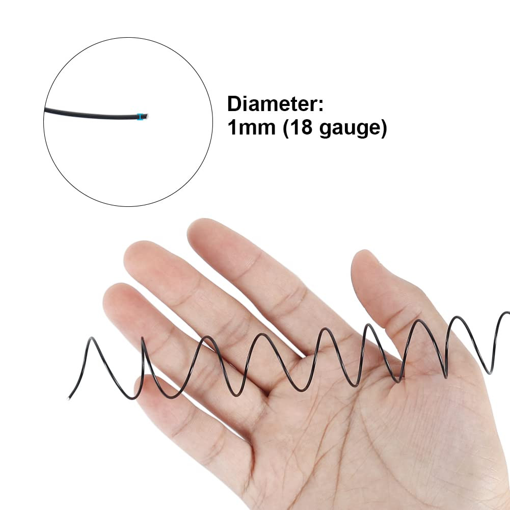 18 Gauge Aluminum Craft Wire, 165 Feet 1Mm Bendable Metal Wire for Jewelry Makin