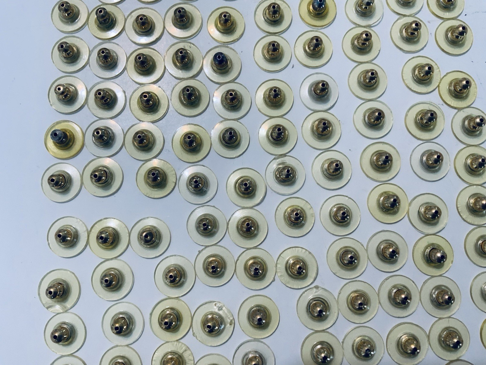 Total 230 Bullet Clutch Earring Backs; QTY 130-1/2” (13MM) & QTY 100-5/8” (16MM)