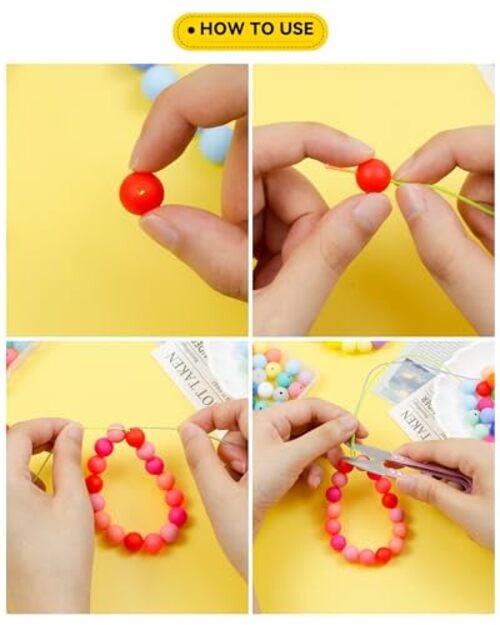 180PCS Silicone Beads – 30 Colors 12mm Round Rubber Beads Bulk for 30 Colorful