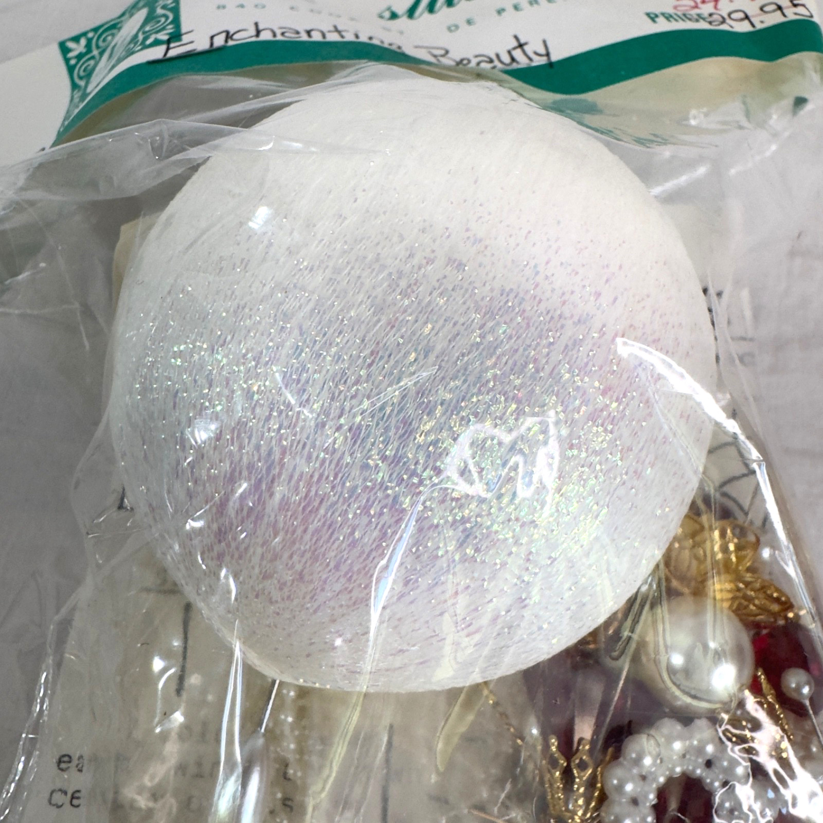 June Zimonick CHRISTMAS Beaded Ornament Kit “ENCHANTING BEAUTY” #SP690 :: NOS