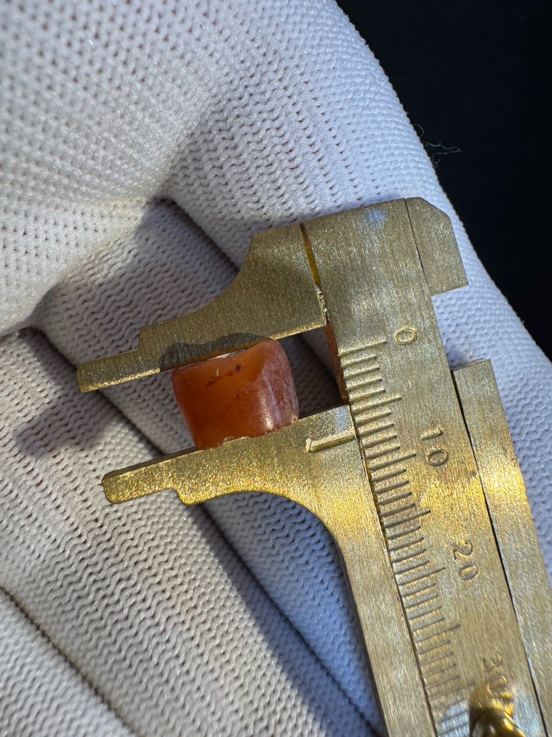 Western Zhou Red Agate Barrel Bead Ancient Chinese Antique Stone Bead