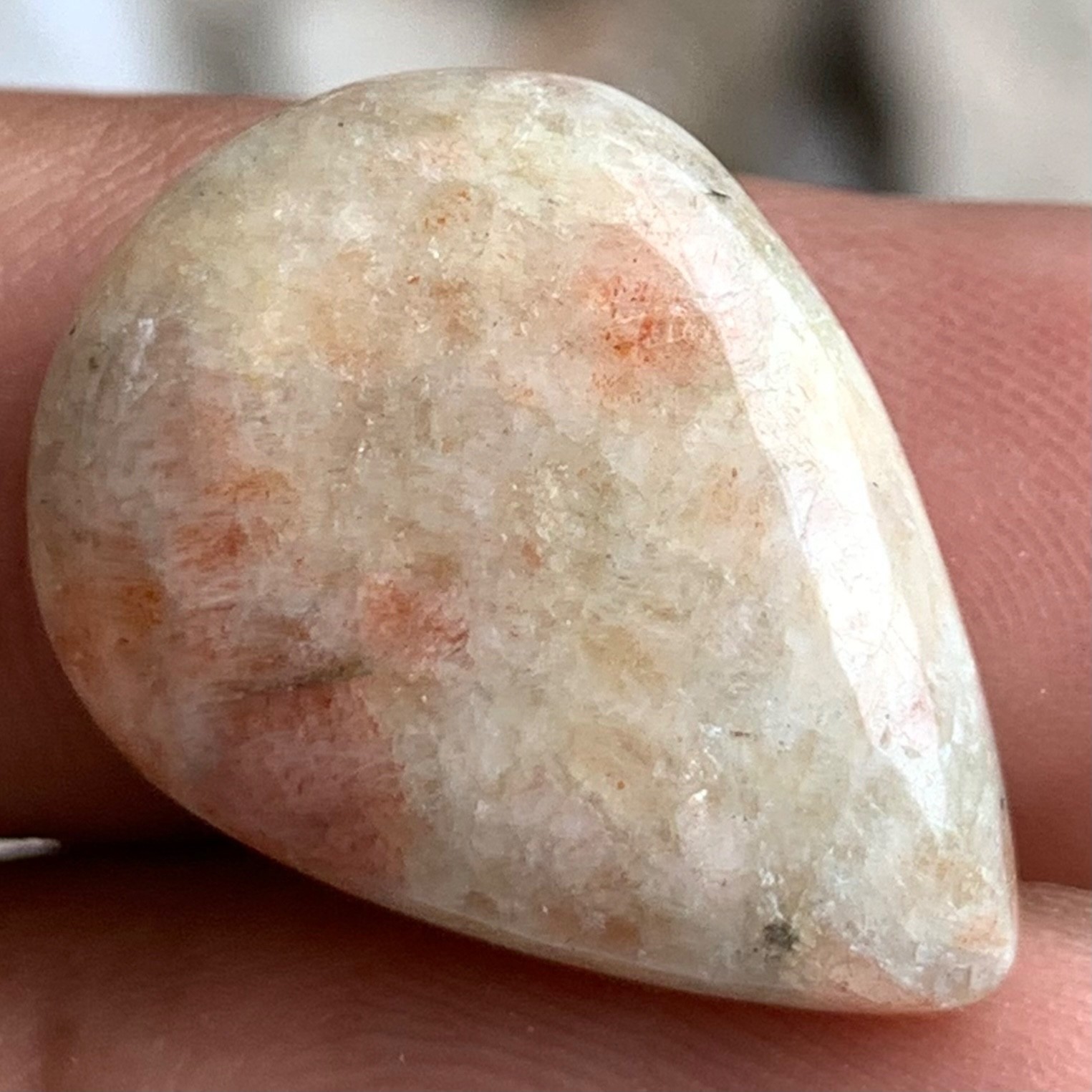 Natural Sunstone 24 Ct Pear Cabochon | 18.40×25 mm Loose Gemstone