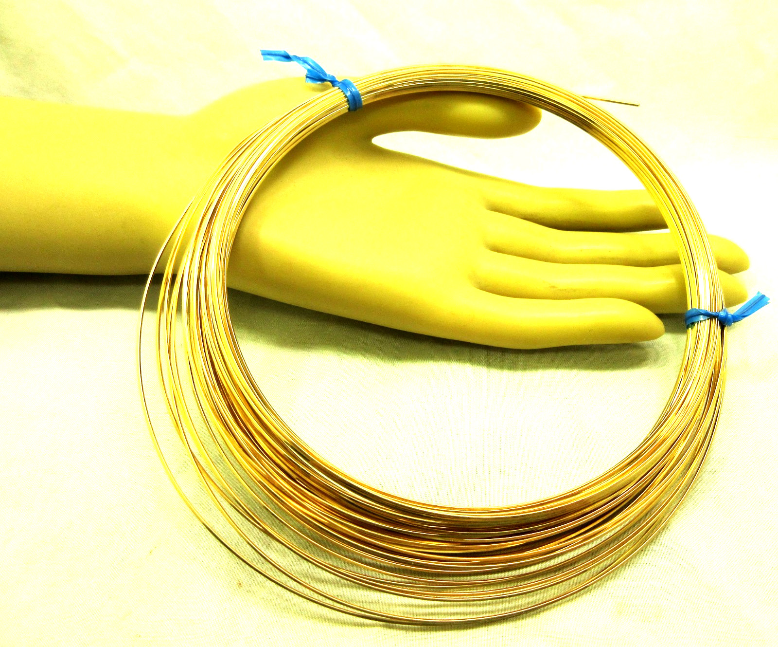 14/20 Yellow Gold-Filled Wire | Square | 21 Gauge | 113 Grams, 79 Feet, GF #24