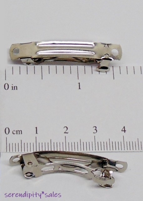 Hair BARRETTES Clip Findings 40mm 50mm 60mm 76mm Nickel Silver Blanks 1.5″ 2″ 3″