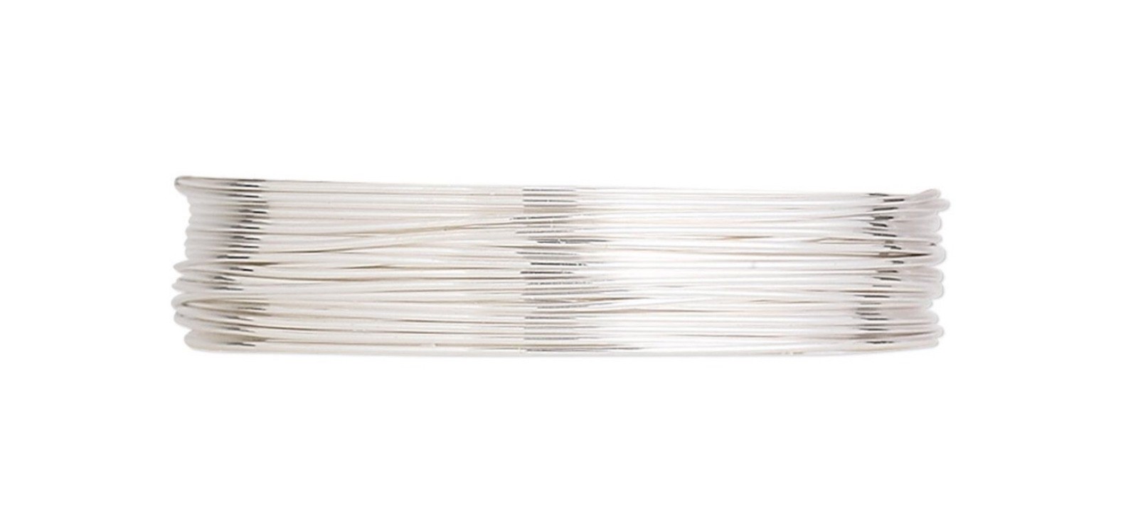 940 Argentium Sterling Silver Wire- Round- Full Hard- 26 Gauge- 5 ft