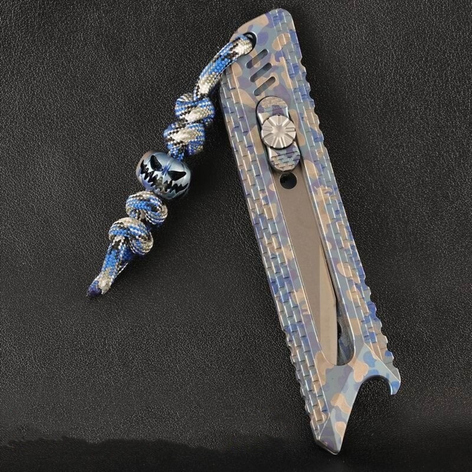 Titanium Knife Lanyard Paracord Bead Necklace Bracelet Pendant Making Halloween