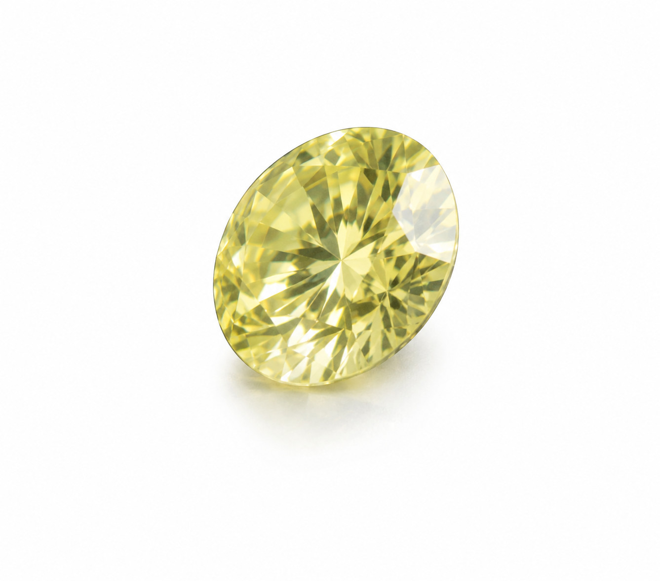 1 Ct Lab Grown Yellow Diamond Round Cut VVS1 D Grade Loose Stone 1 Pc