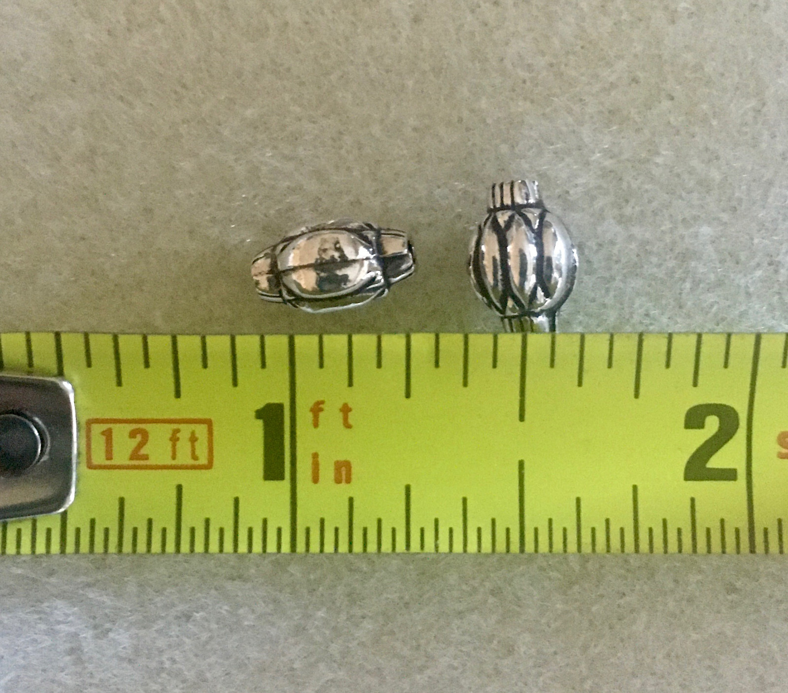 Bali Sterling Silver Lantern Beads – Lot of 15